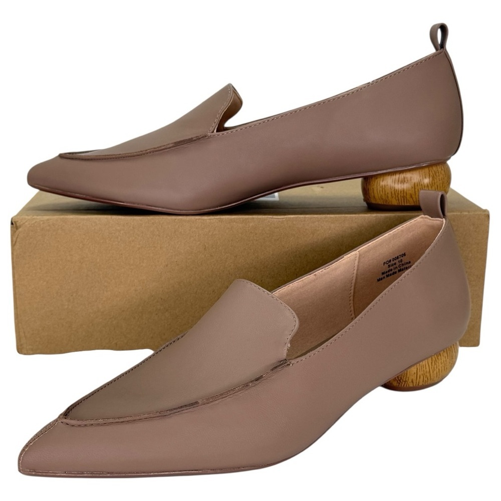 Journee Collection Maggs Taupe Faux Leather Womens Flats Size 10M